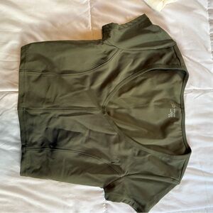 Olive Green Short Sleeve Top